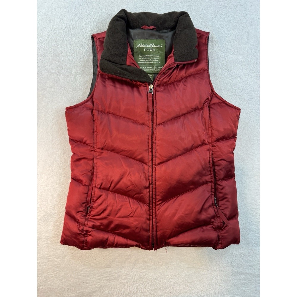 Gorpcore EDDIE BAUER Vest Women's XS Down Puffer Full Zip XS Warm Retro Vintage
